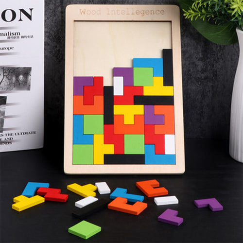 Puzzles Magic Tangram children wooden educational Game lol Hobby child Jigsaw Tetris Cubes Puzzles kids toy children boys girls