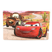 Load image into Gallery viewer, Disney Toy Story Racing mobilization Disney 60 Pieces Of Small Coins Puzzle Children Wooden Puzzle Children Education Toy Baby