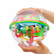 Load image into Gallery viewer, 100 Step 3D puzzle Ball Magic Intellect Ball Labyrinth Sphere Globe Toys Challenging Barriers Game Brain Tester Balance Training